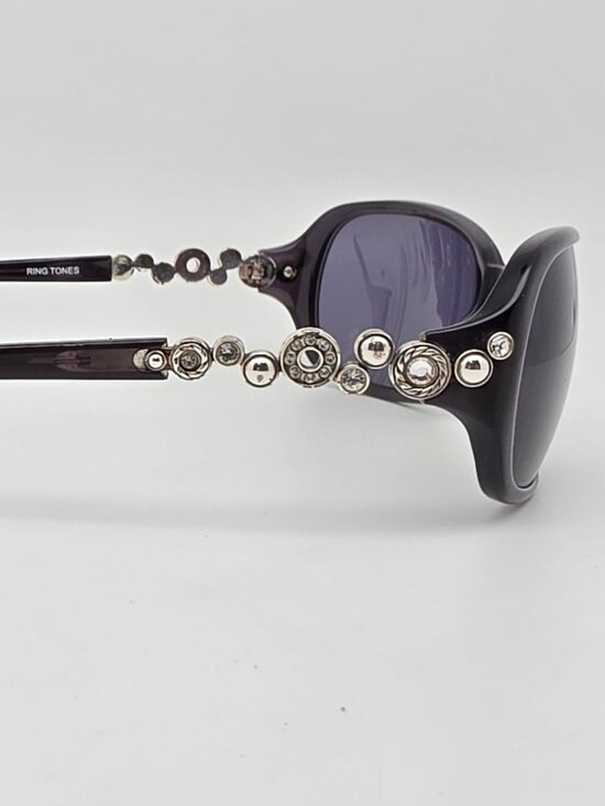 Brighton Ring Tones Crystal Grey Rhinestone Frame Grey Lens Sunglasses 61-15-130 main image 5